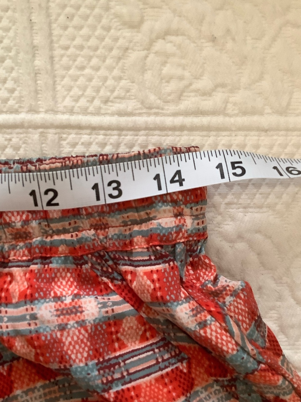 Joie Coral and Gray Striped Cotton Shorts - Picture 6 of 6